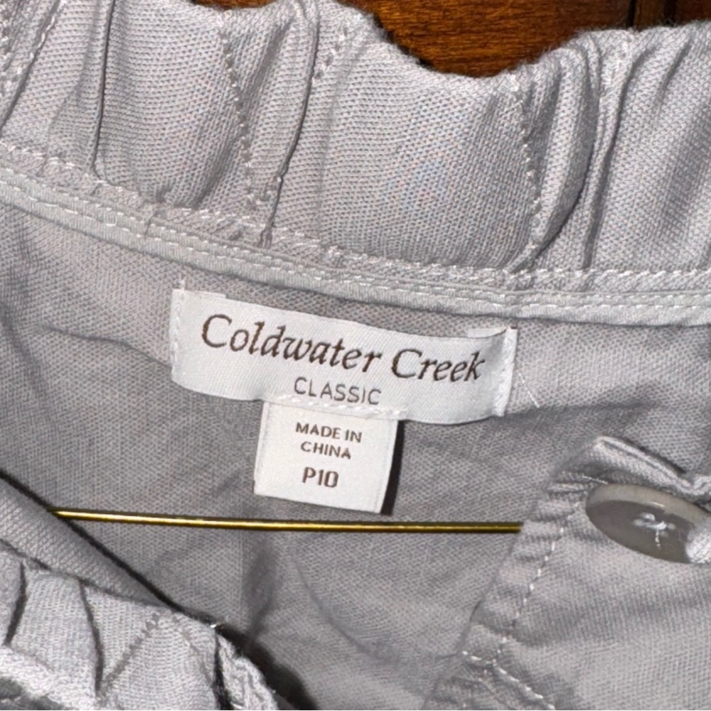 NWT Coldwater Creek Women's Light Gray Utility Jacket - Picture 5 of 7